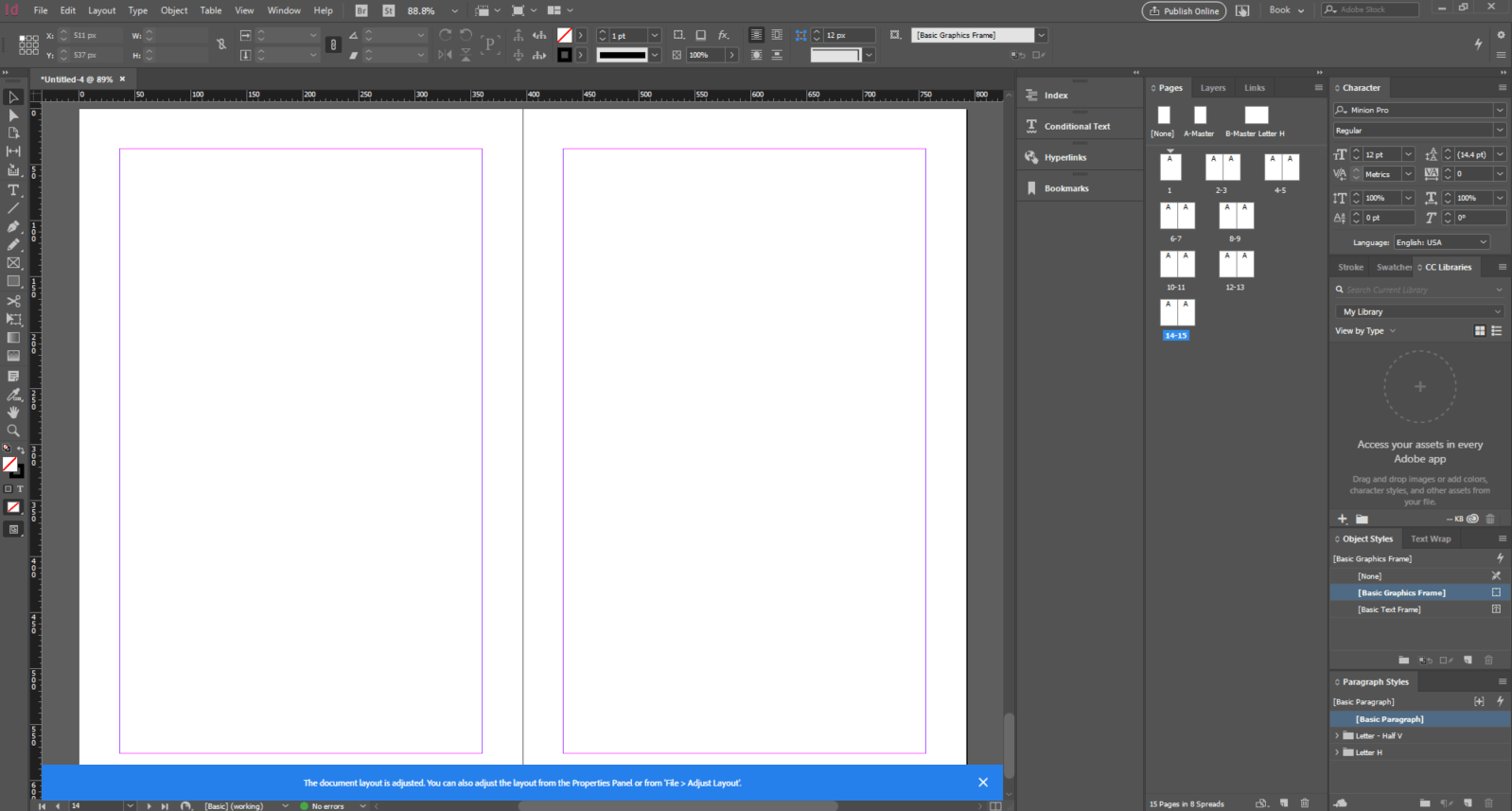 Solved Two questions InDesign 2019 right to left page sp... Adobe