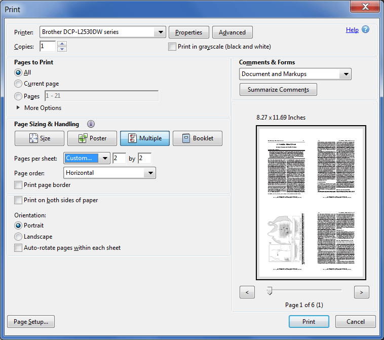 Booklet print 4 pages per side Adobe Community 10519484