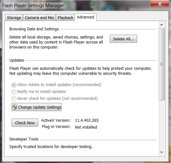 Why is adobe flash player not supported companiesnasve