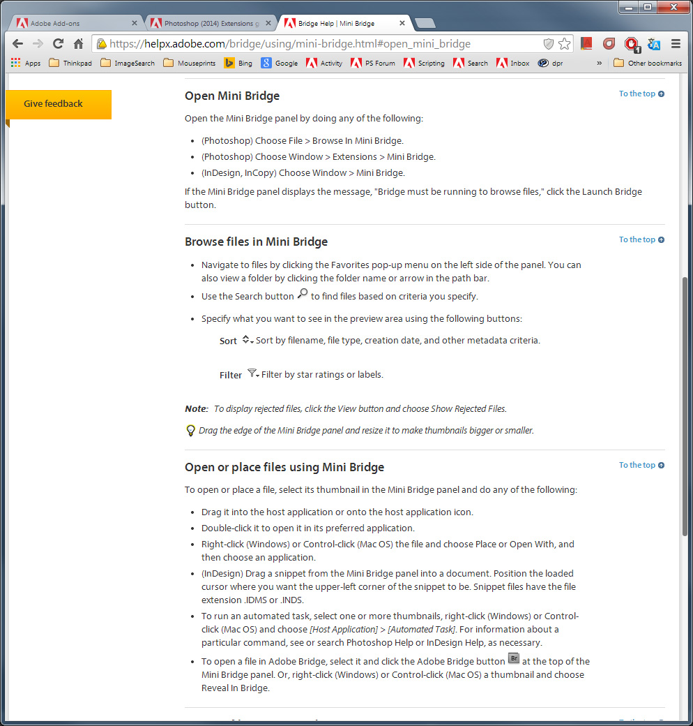(2014) Extensions greyed out, extension Adobe Community