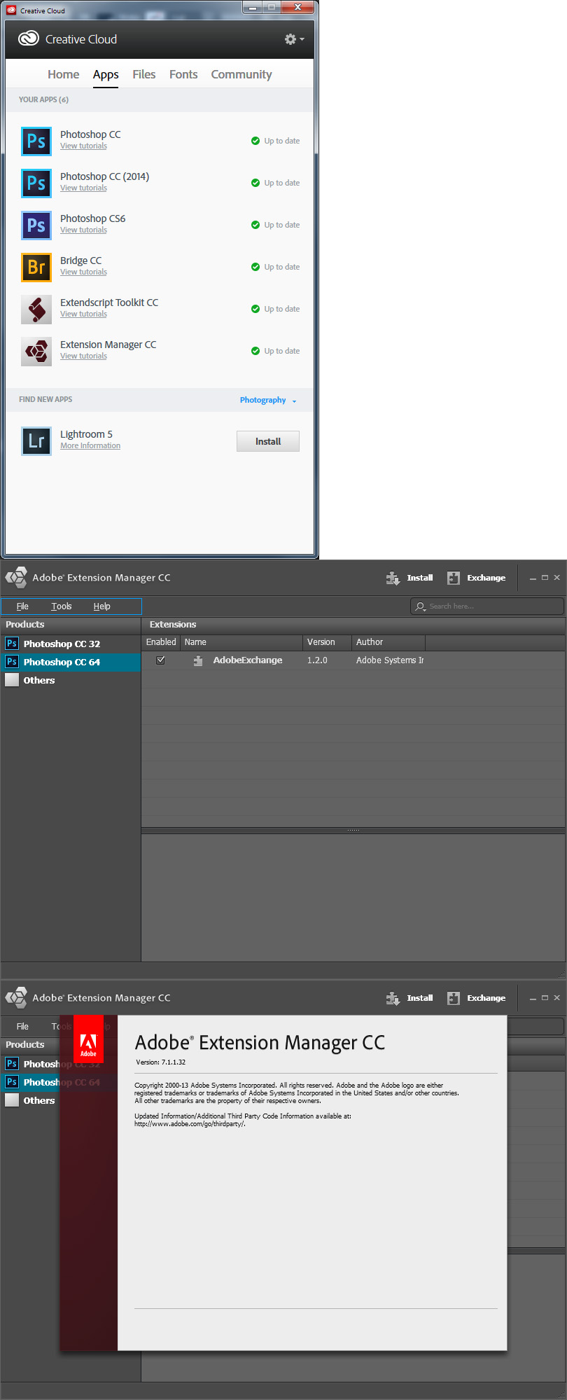 (2014) Extensions greyed out, extension Adobe Community