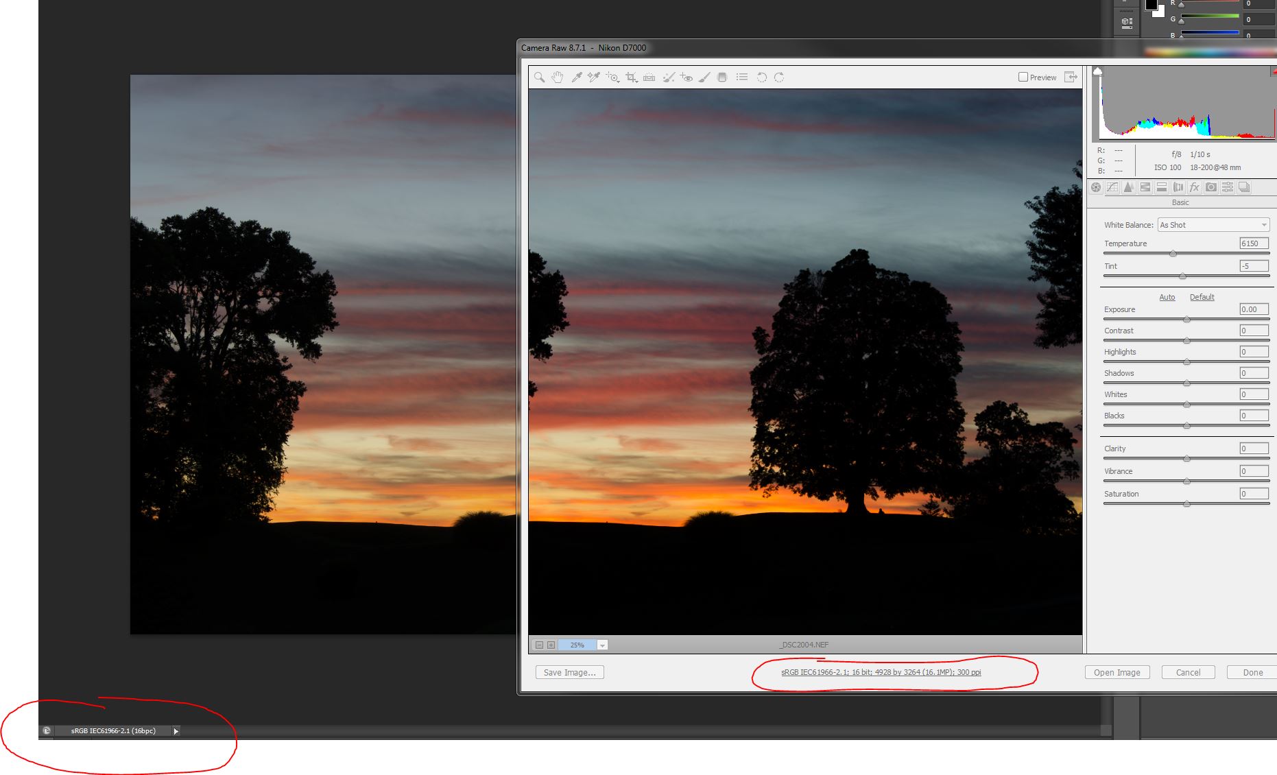 Camera Raw 8.7.1 color issues Adobe Support Community 6712378