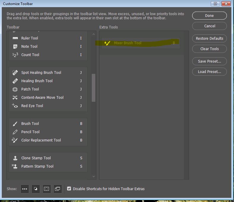 Solved mixer brush tool missing in CC 2015 Adobe Support