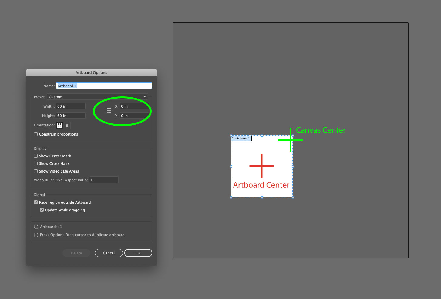 Centering artboard to canvas center Adobe Community 11183615
