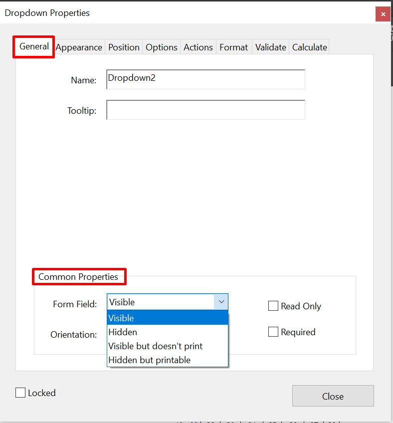 Solved How to make a dropdown list visible on screen onl... Adobe
