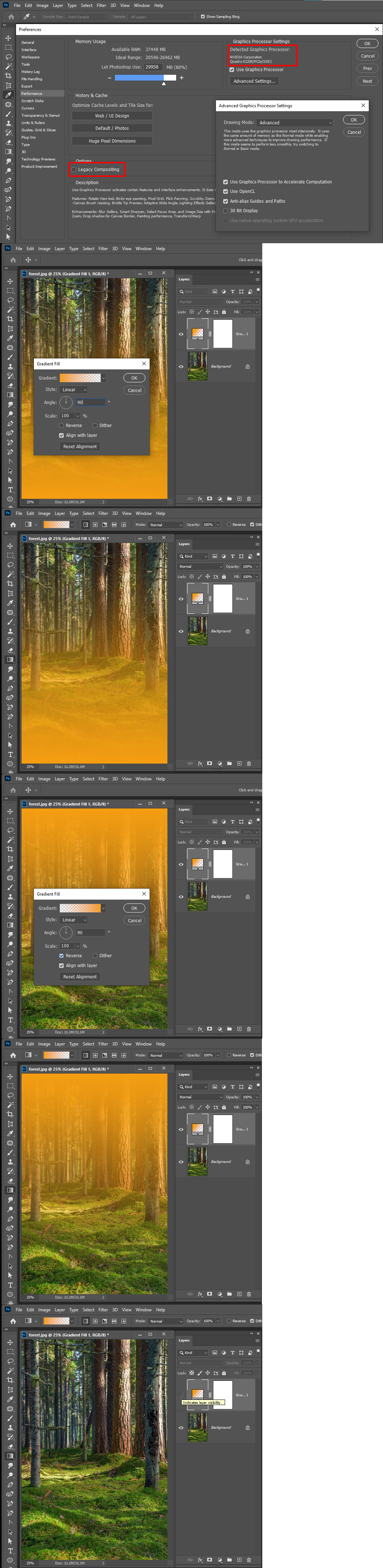 Solved Gradient Layer Not Working 2020) Adobe Community