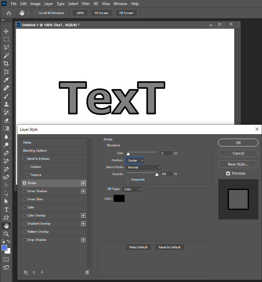 Outline on text Adobe Support Community 11303402
