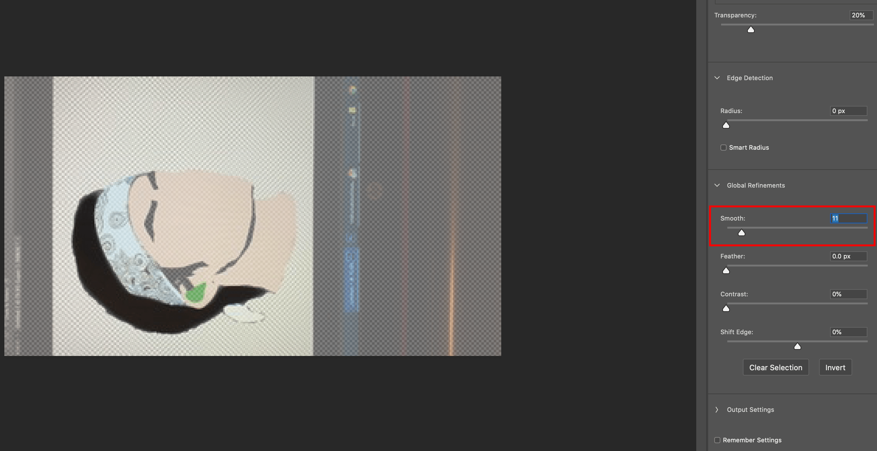 How to clean edges in Adobe Community 11320943