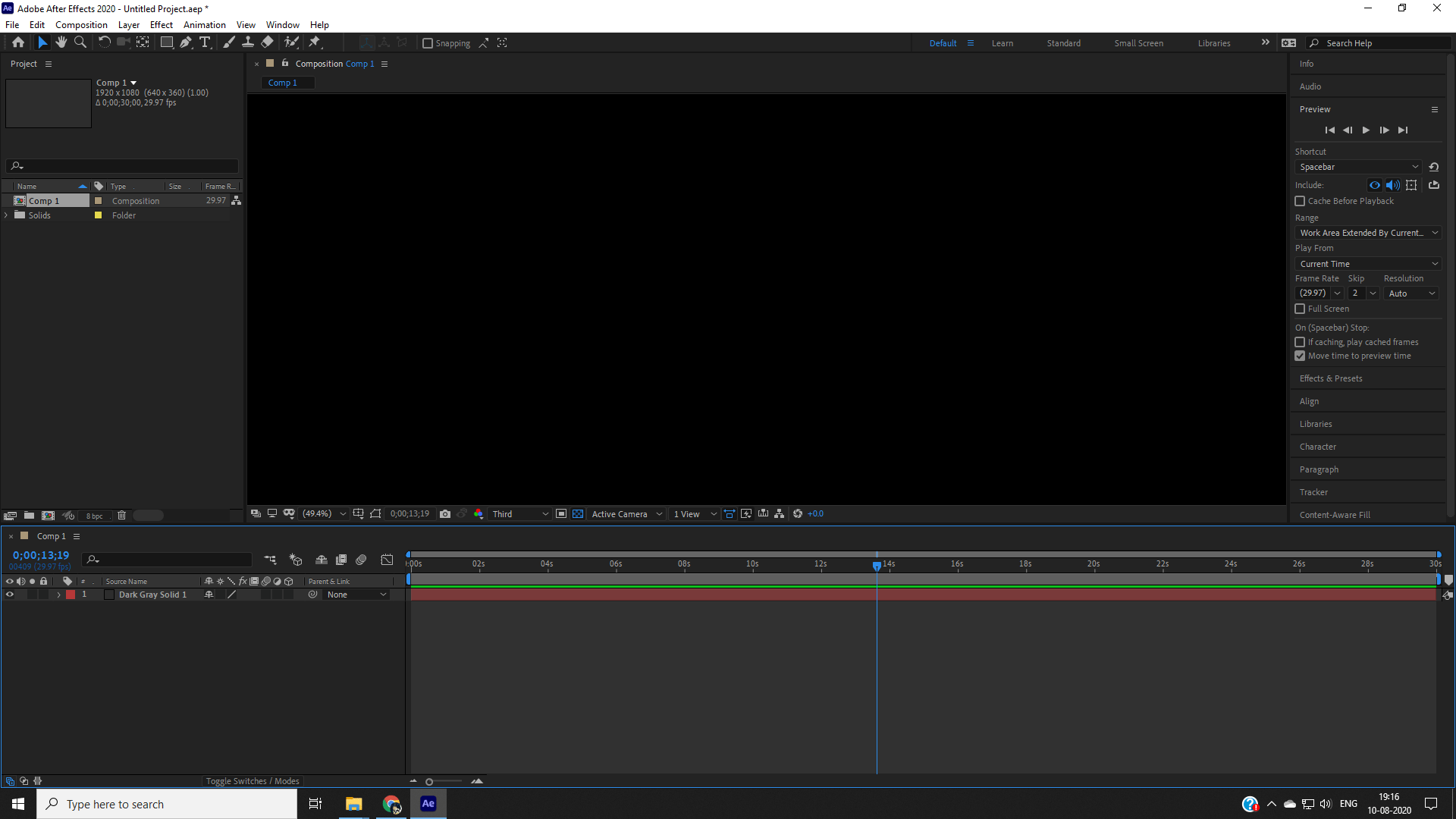 Solved Why can't I see anything in my composition window? Adobe