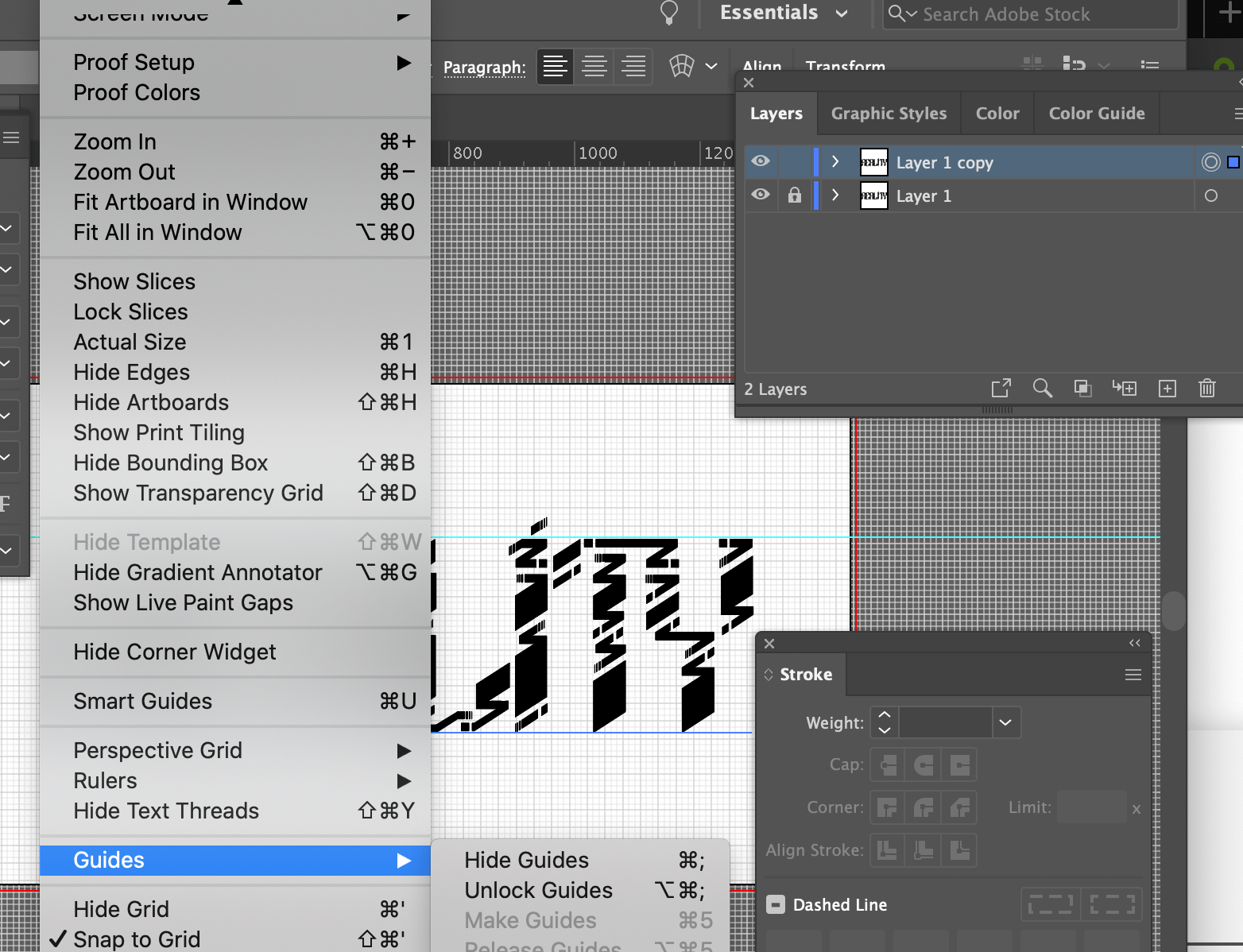 Solved Make guide is greyed out Adobe Community 11358122