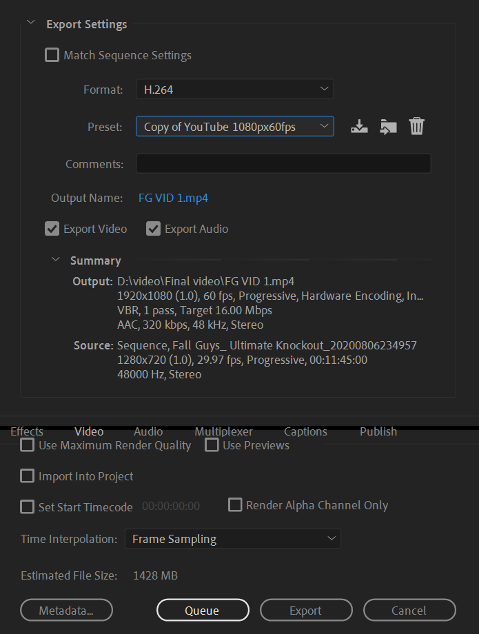 Premiere pro not exporting full video? Adobe Community 11359775