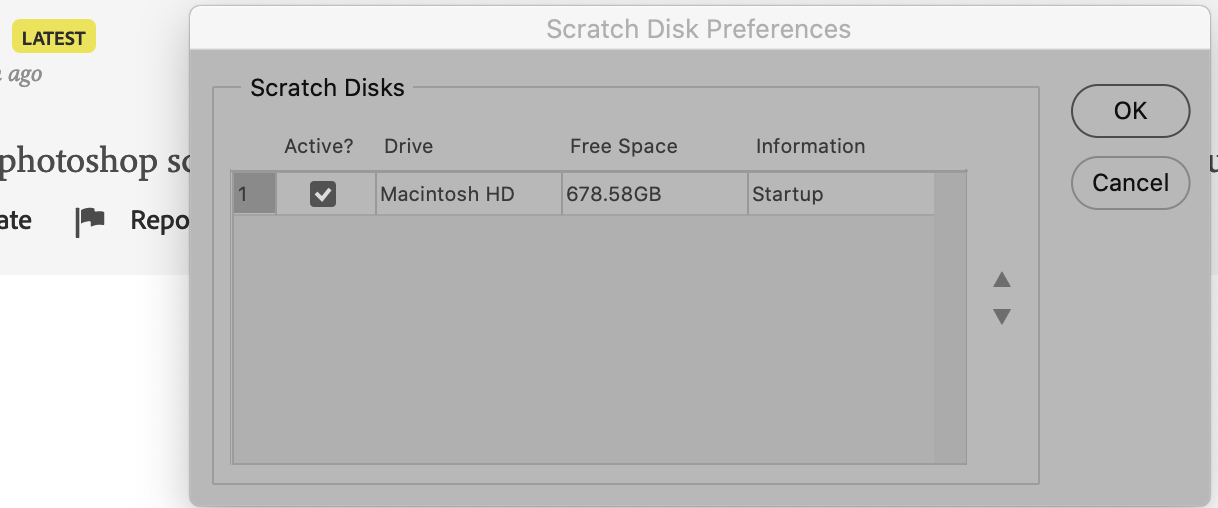 Scratch disk full Adobe Support Community 11425239