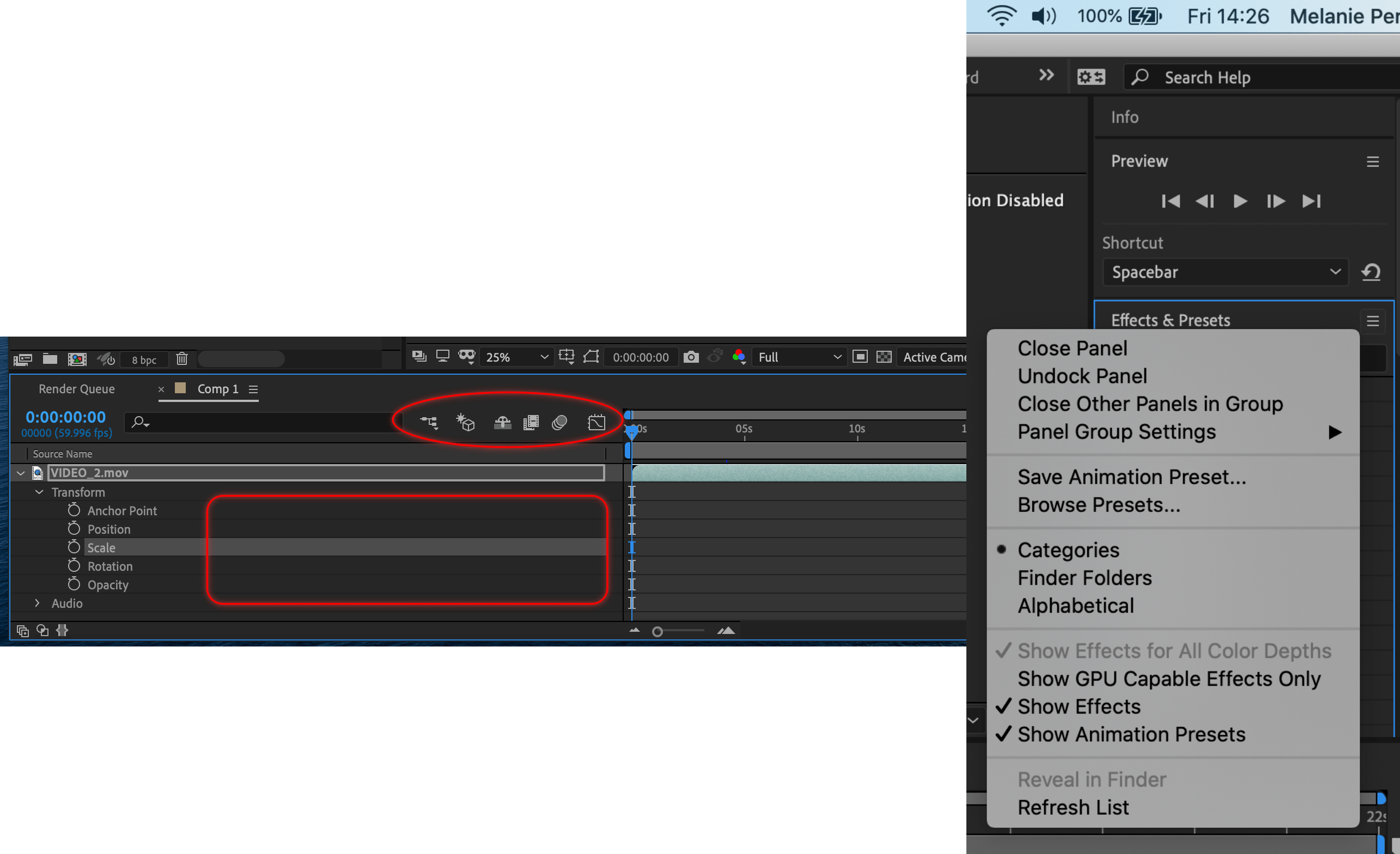 Effect Controls disappeared Adobe Community 11443072