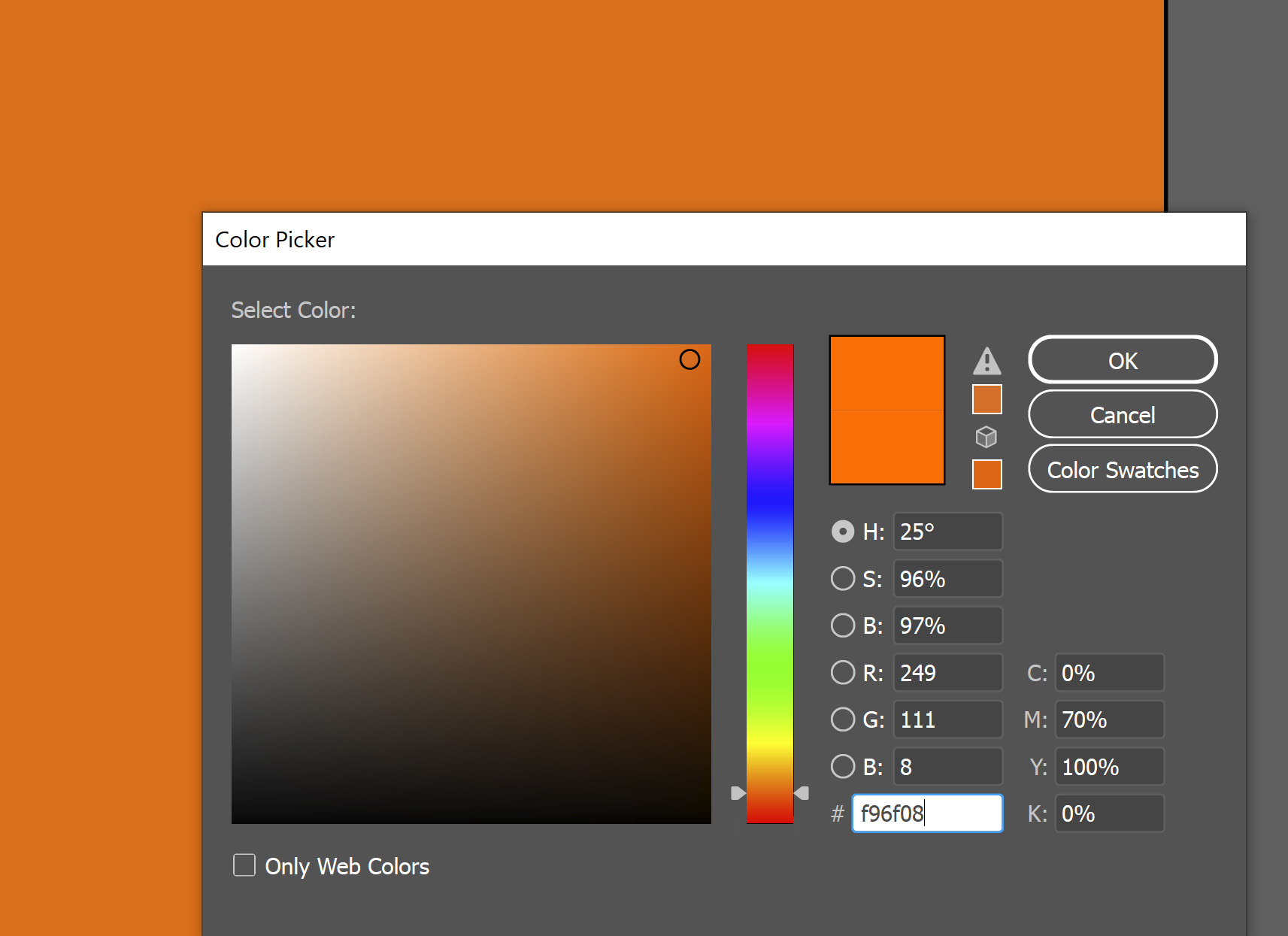 Color picker preview doesn't match color field Adobe Community 11519633