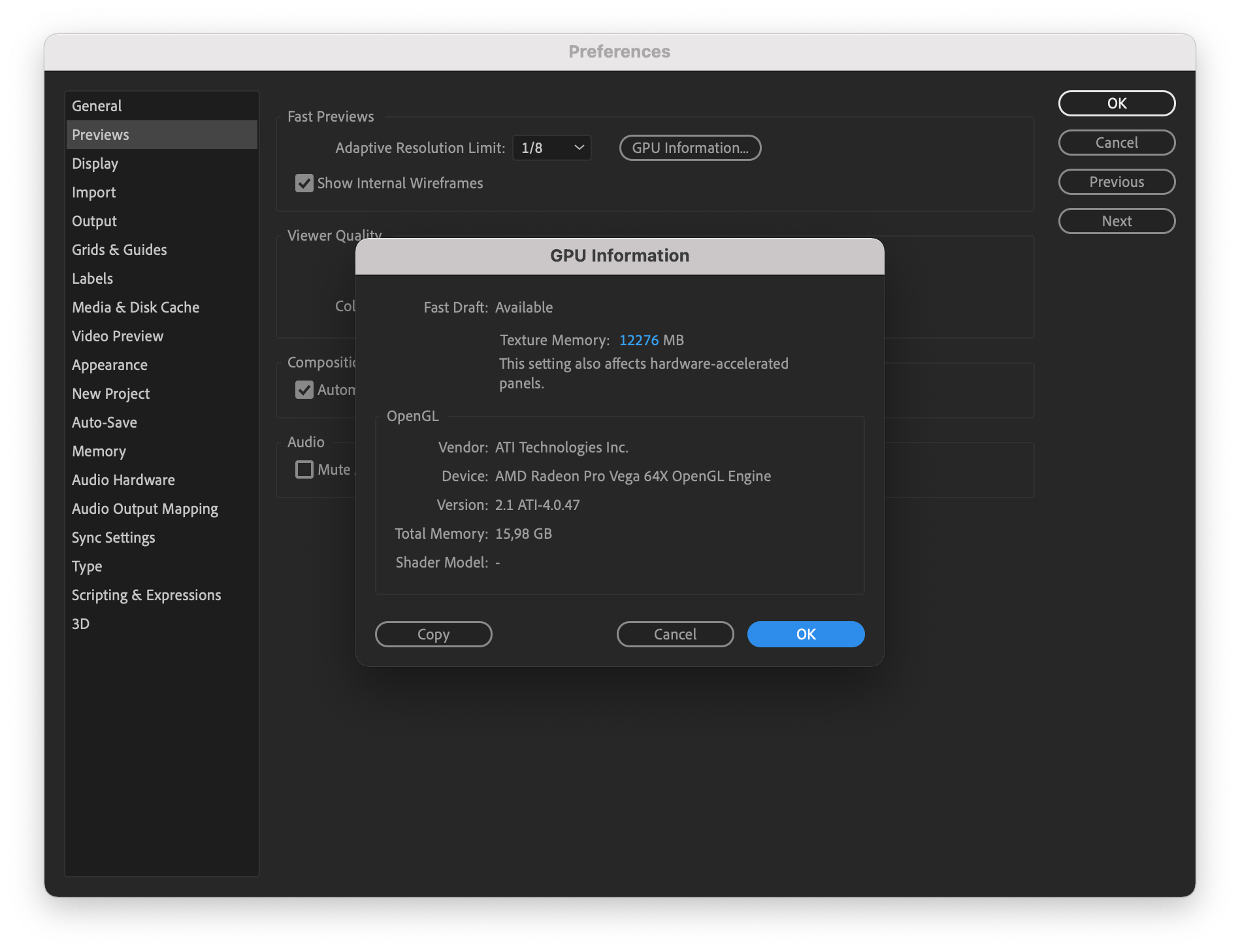 Solved Enable GPU Hardware acceleration on Media Encorder Adobe