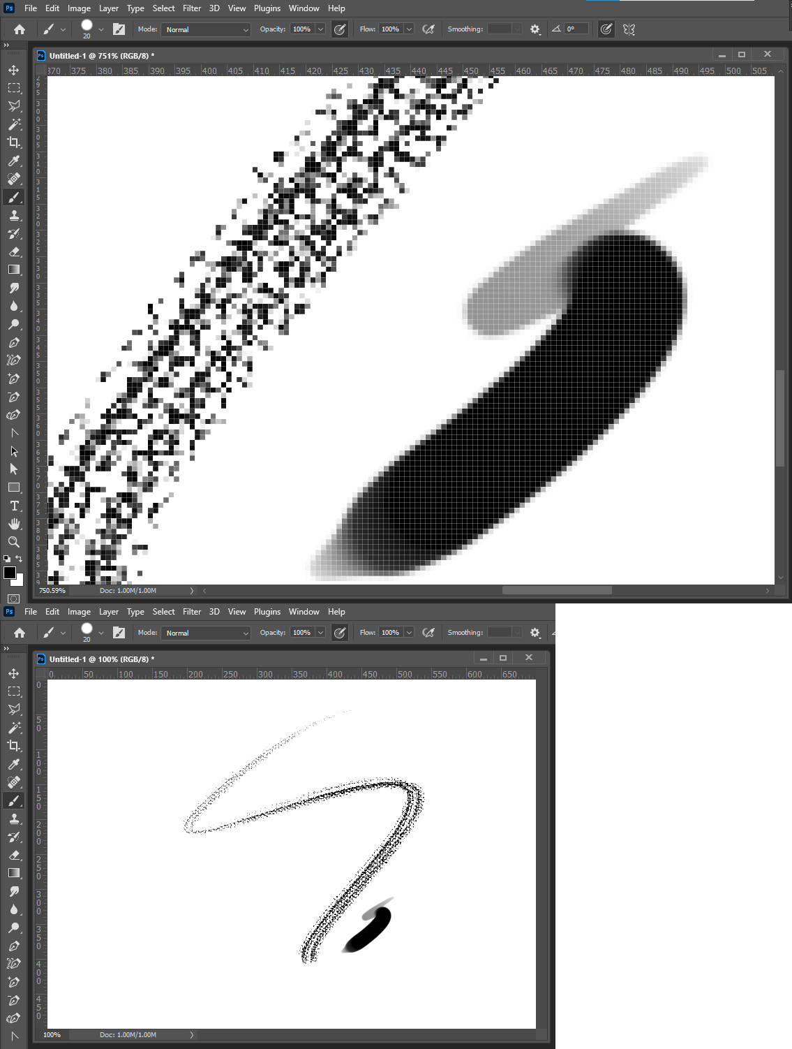 Solved Issue on brush, looks pixelated 2021) Adobe