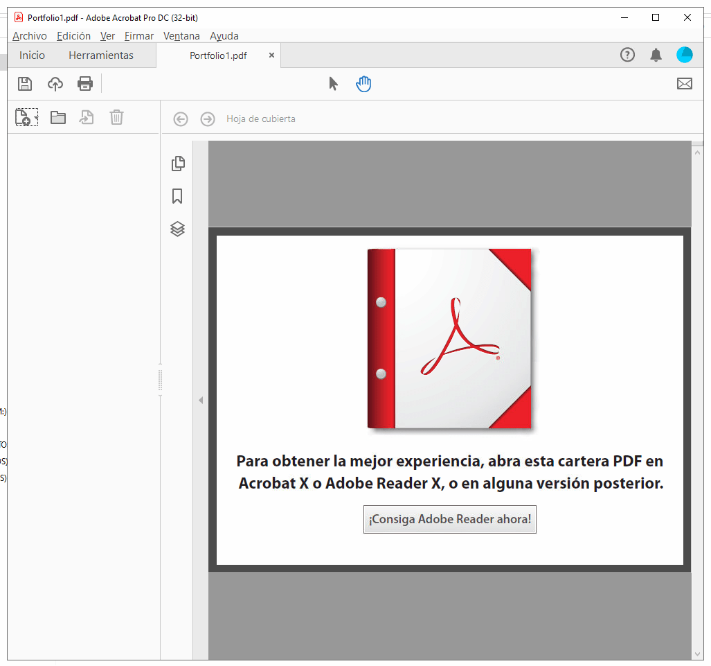 Solved Unable to create portfolios/binders and convert im... Adobe