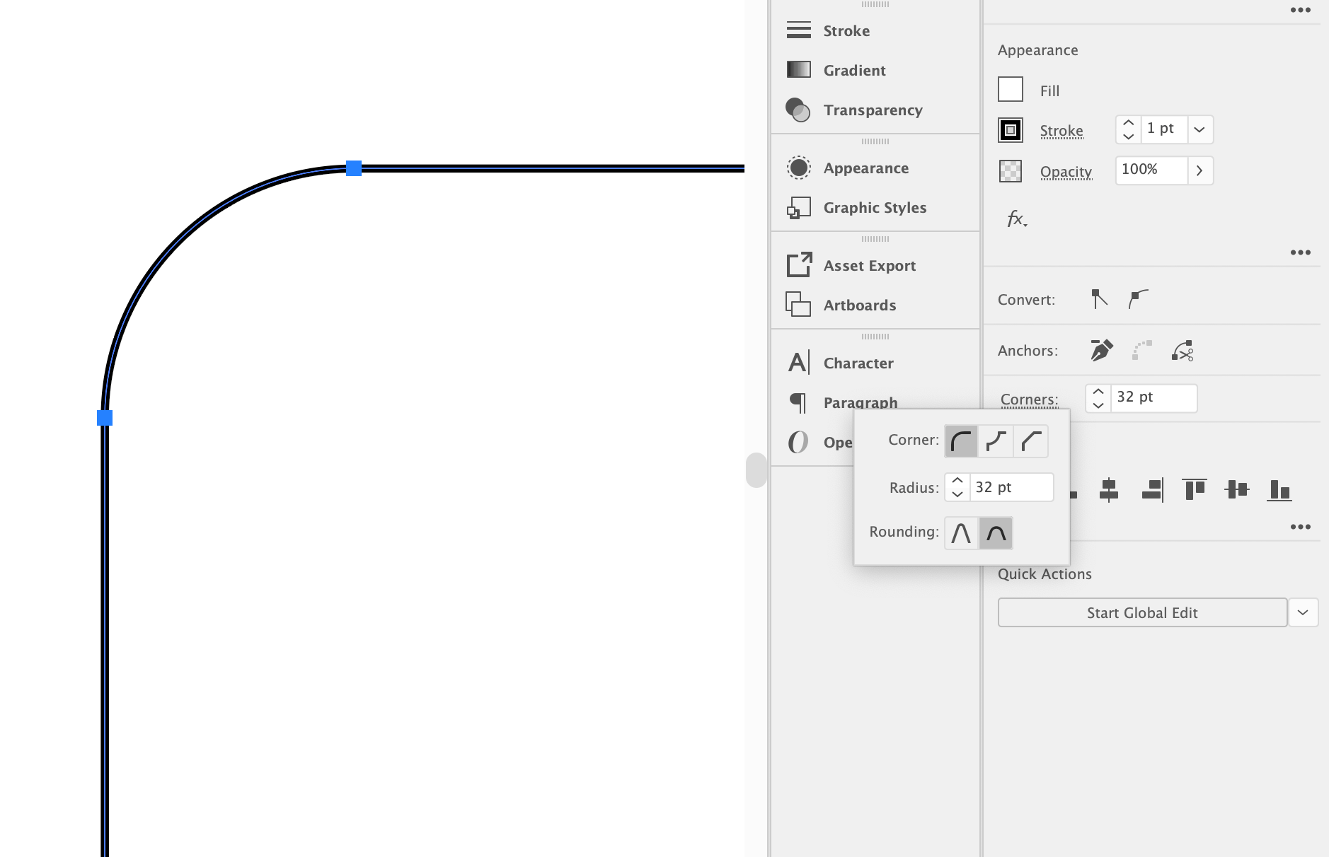 Round corner widget rotates object instead of roun... Adobe Community