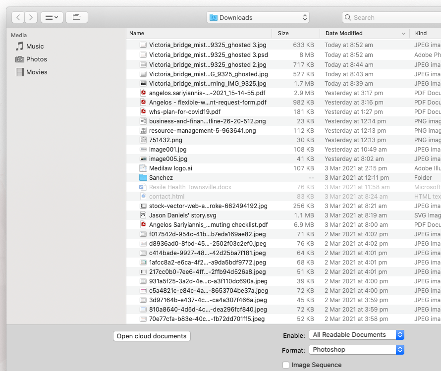 Solved Sidebar not showing from inside Adobe Apps on iMac Adobe