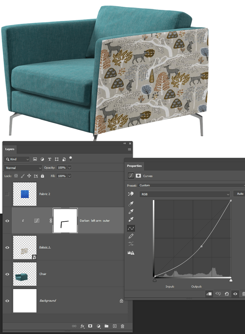 Changing Fabric on sofa Adobe Community 12171676