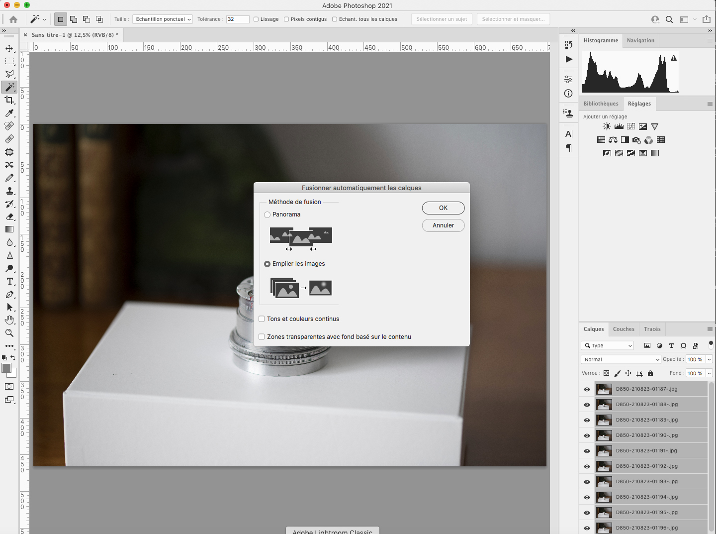 Focus stacking with Adobe Community 12339377