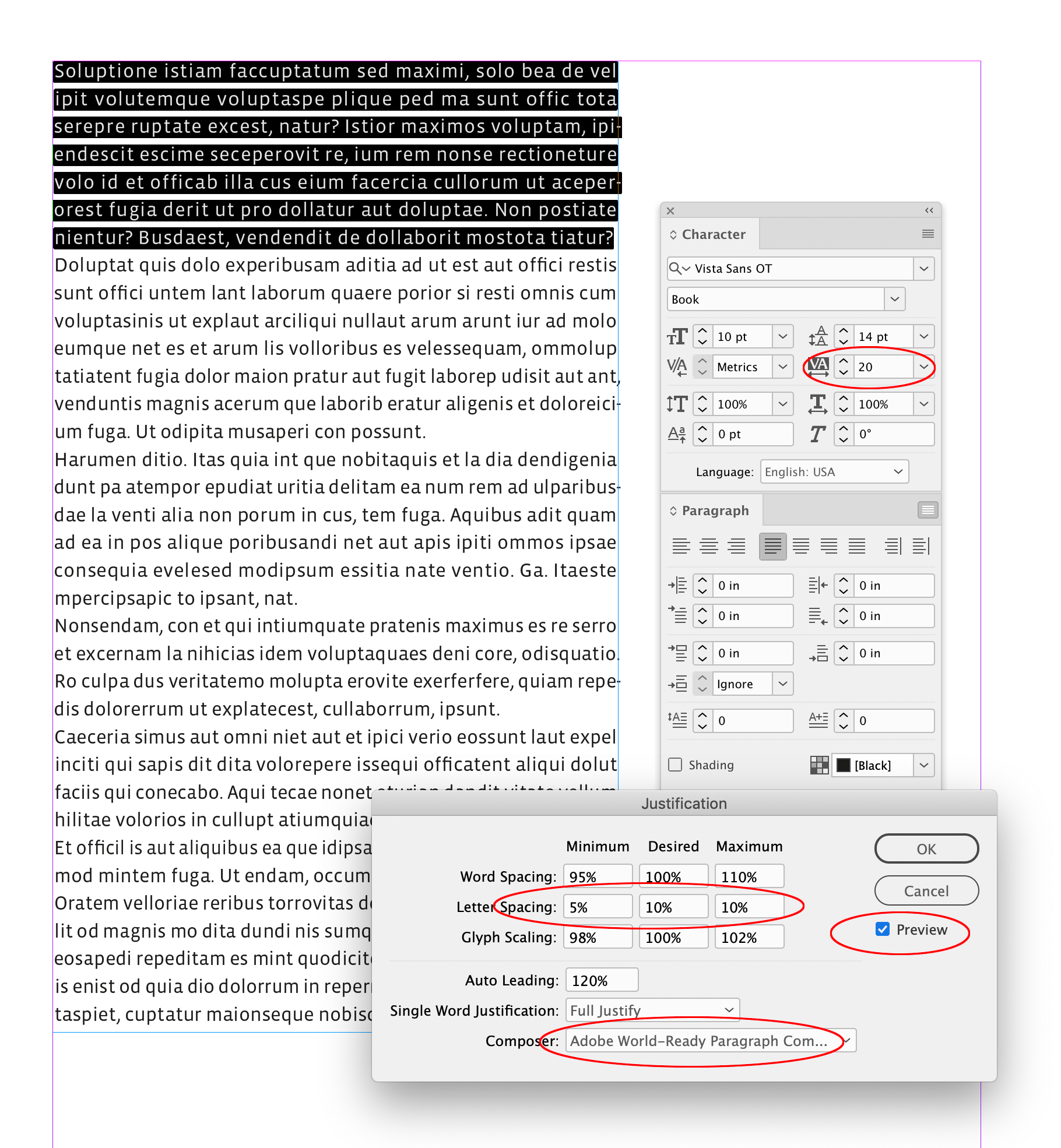 Why does my tracking in InDesign appear wider than... Adobe Community