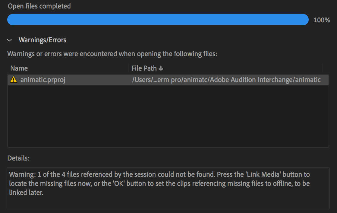 Link Media Broken, Dynamic Link not working Adobe Community 10779414
