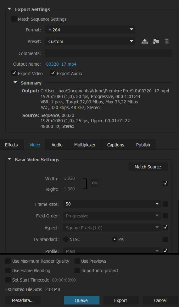 Solved Premiere Pro exports low quality video Adobe Support