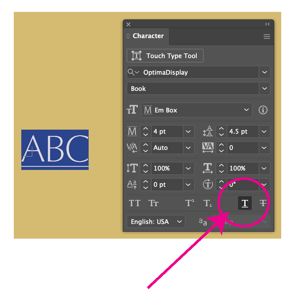 How to make the underline rule thicker in Ai? Adobe Community 12548097
