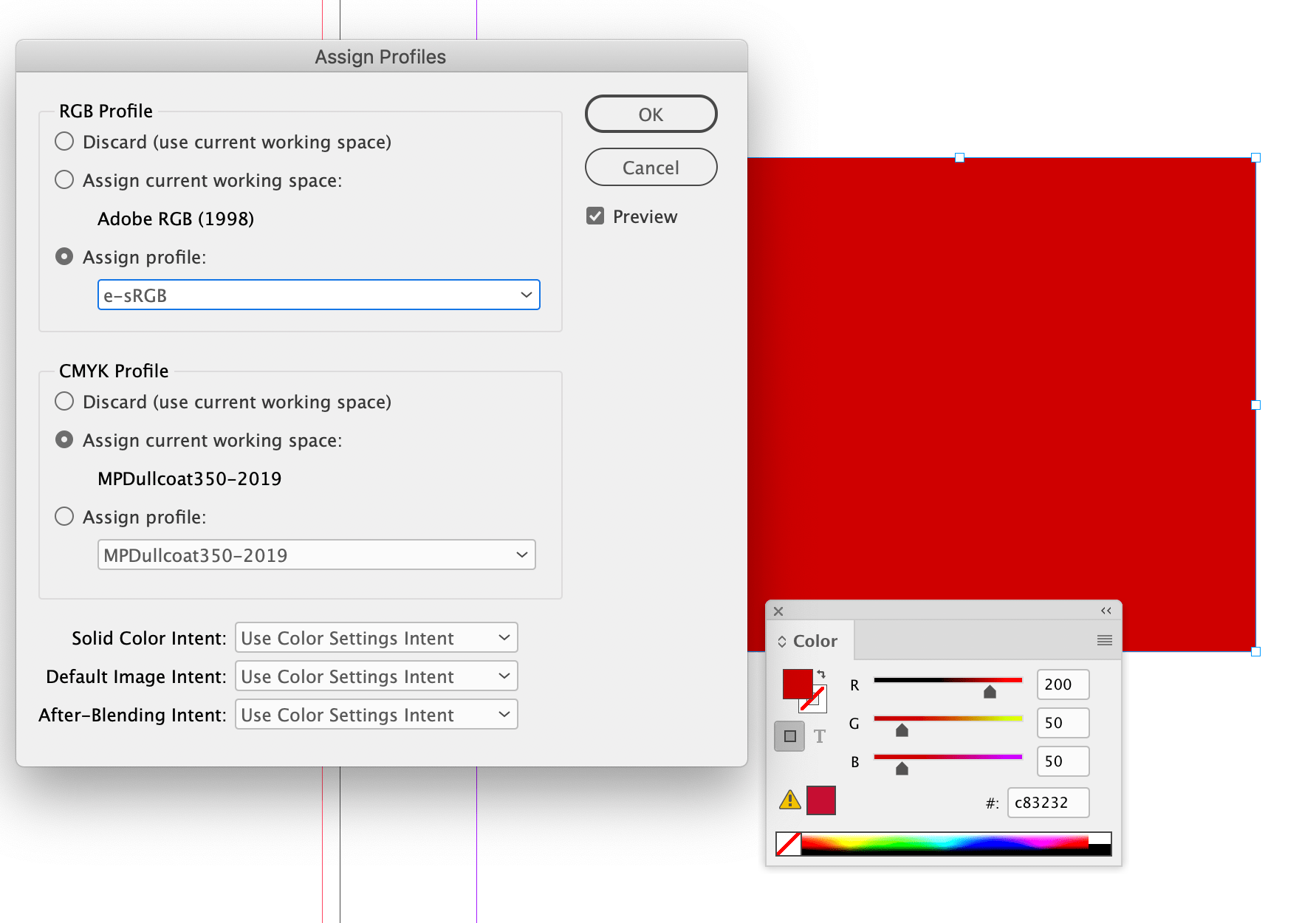 Solved InDesign Displays my RGB Blue 0,0,255 as dull CMYK... Page 2