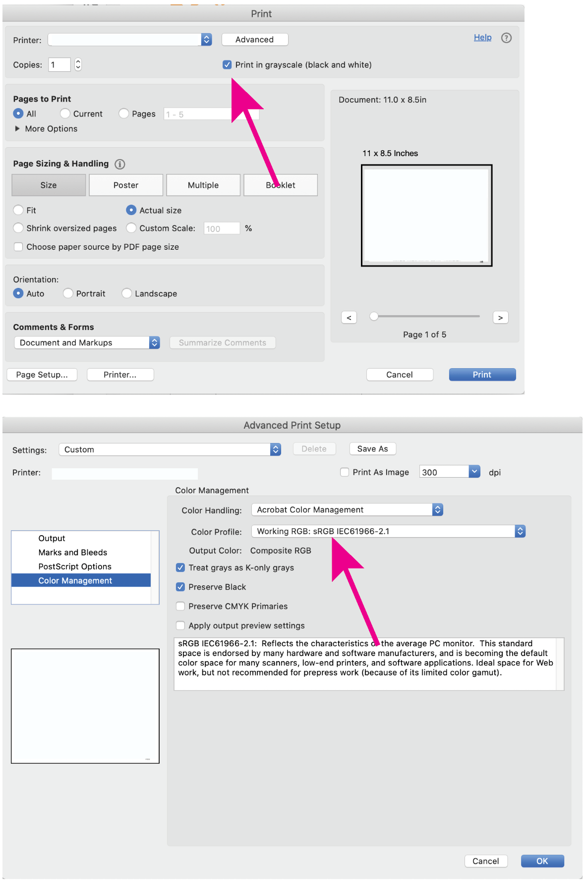 Illustrator printing only black and white Adobe Community 12592232