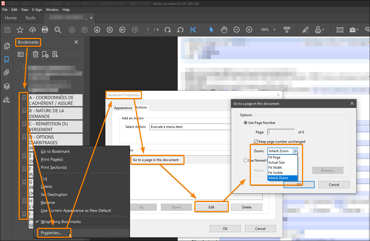 Solved Prevent bookmarks from changing zoom settings Adobe Community