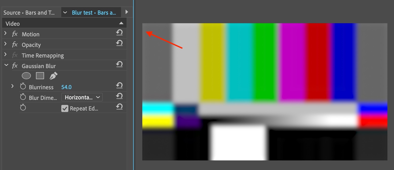 Repeat Edge Pixels not working with blur Adobe Community 12739589