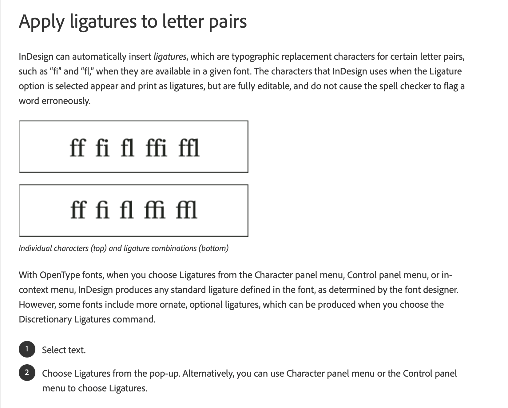 Solved Is it possible to disable required ligatures and G... Adobe