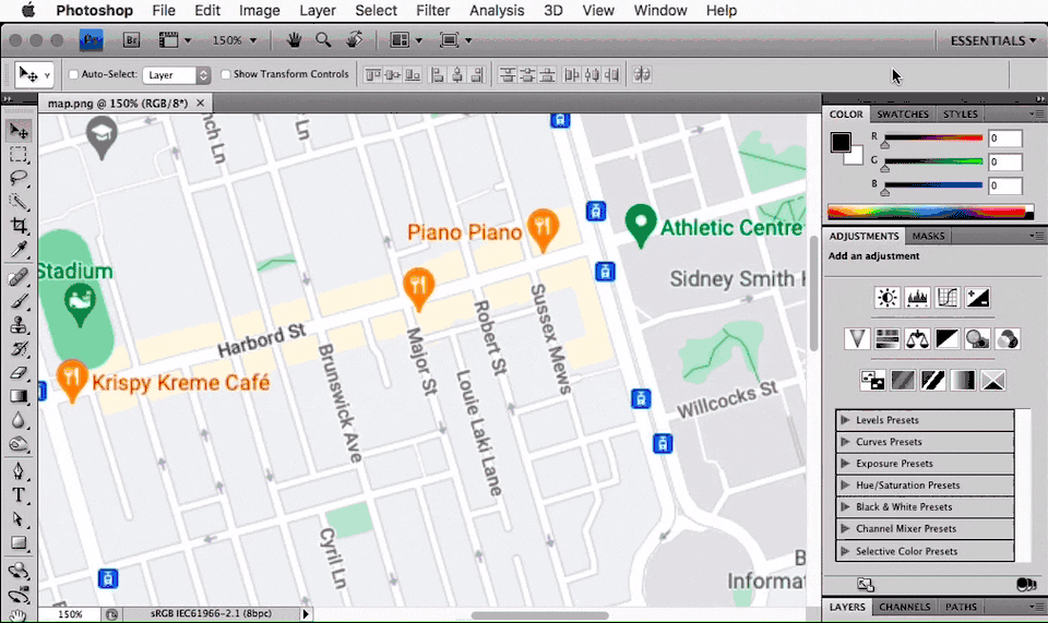 Re How can I yellowhighlight streets on a jpg ci... Adobe Community