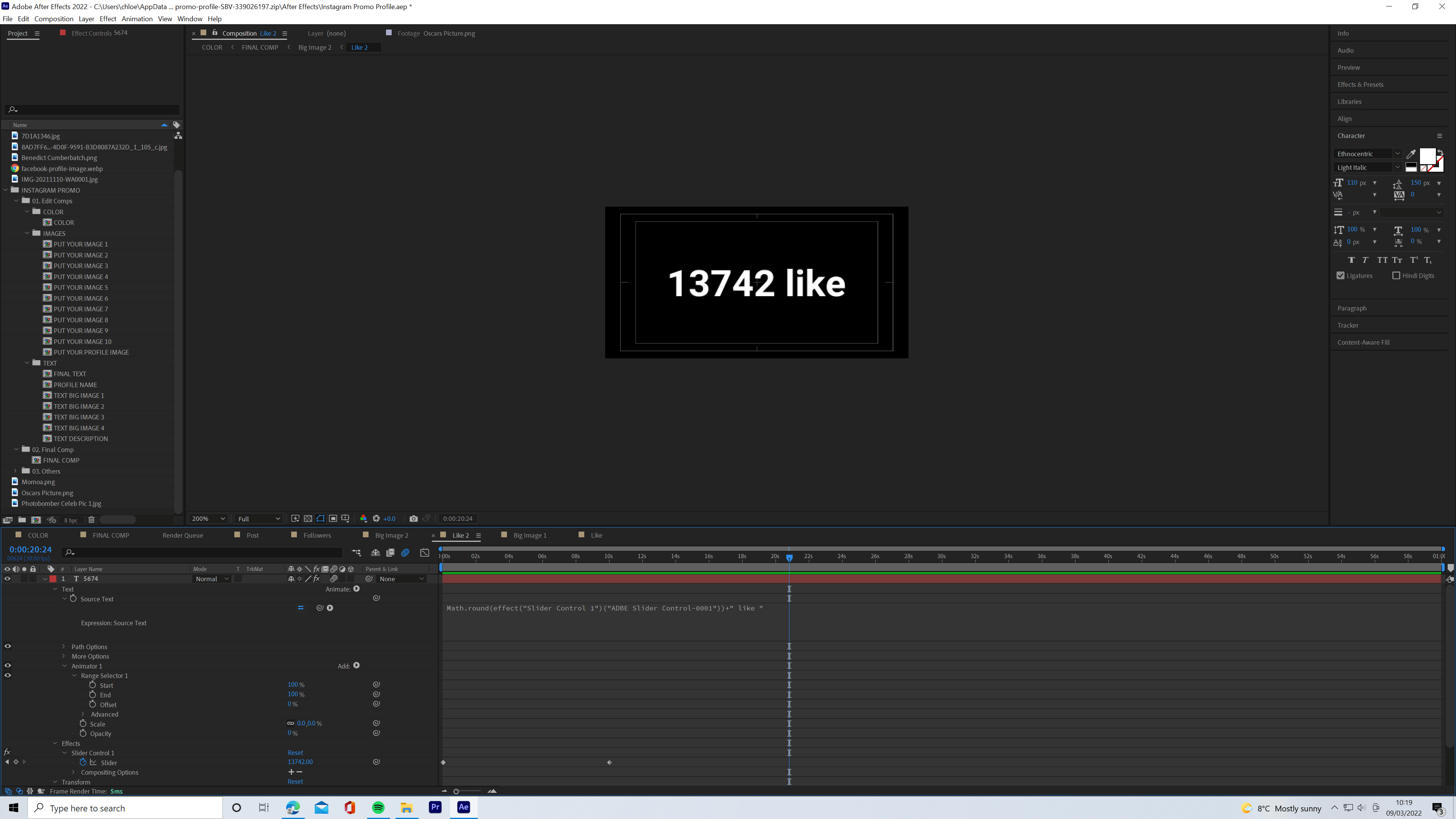 Adding commas to numbers in expression counter Adobe Community 12801077