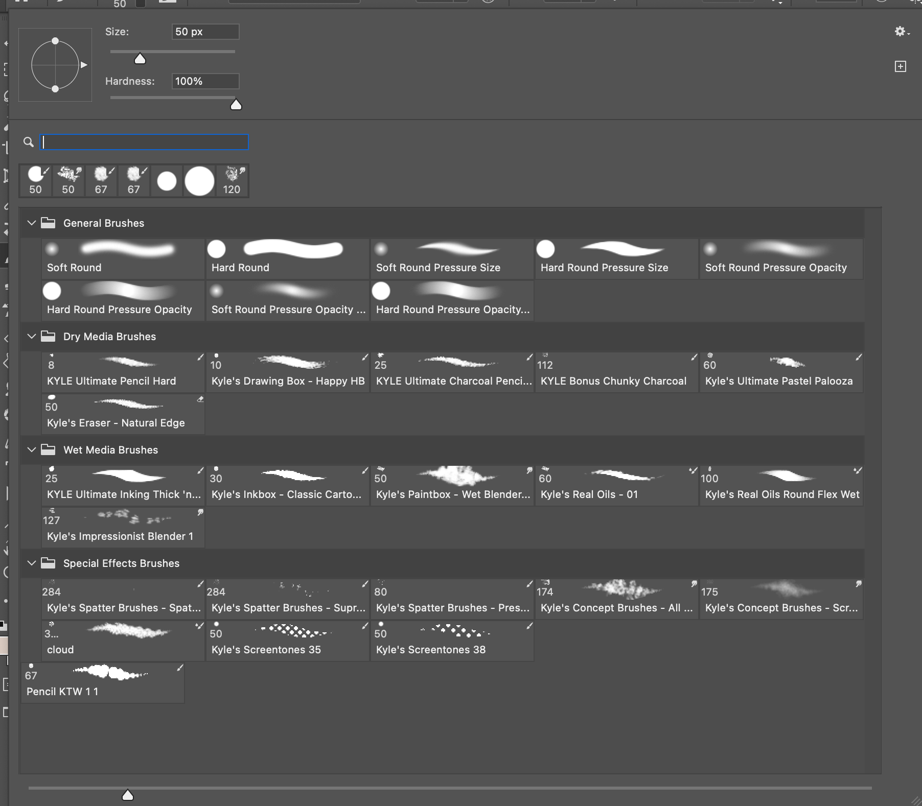 paint brush tool presets Adobe Community 13046055