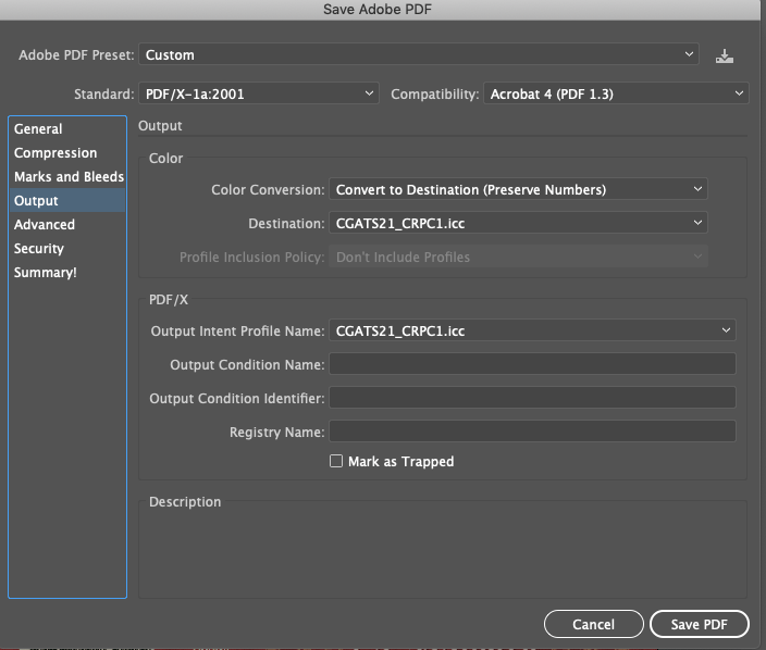 Solved how to bulk change total ink coverage to the 240 Adobe
