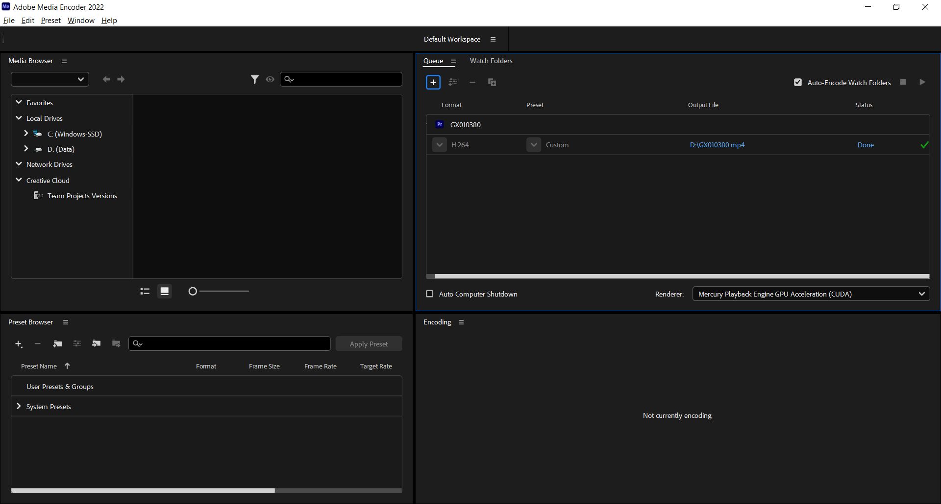 Video export completes but glitches to start about... Adobe Community