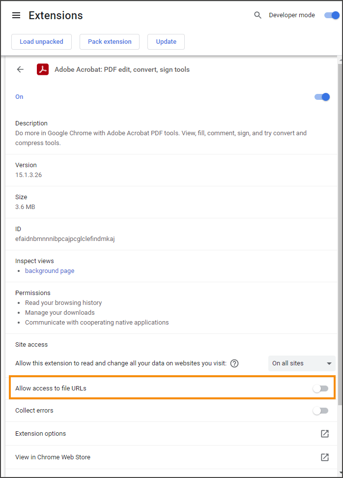 Enable Adobe Acrobat extension for Google Chrome Adobe Community