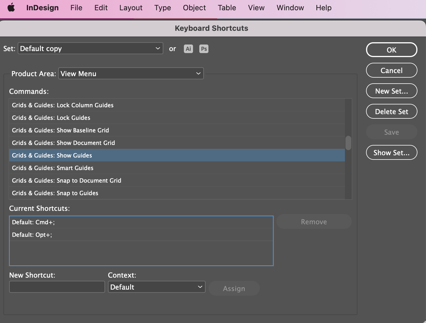 Solved Shortcuts not working on Indesign French version 2... Adobe