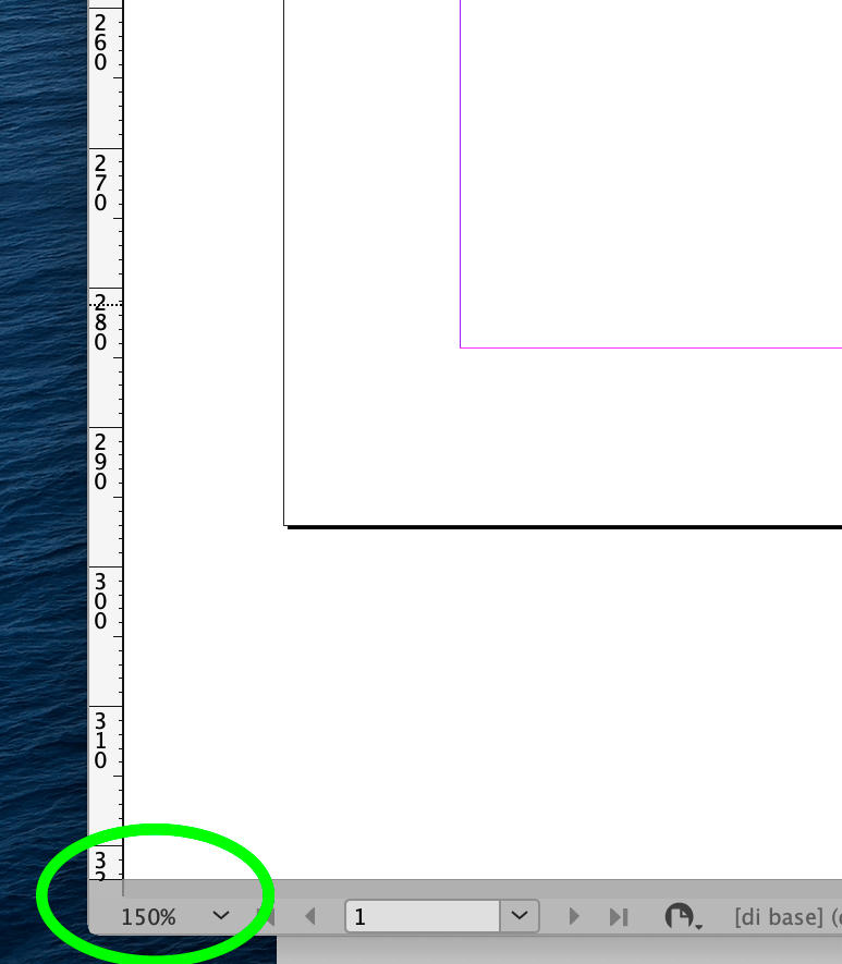 Indesign The showing the zoom level is gone, an
