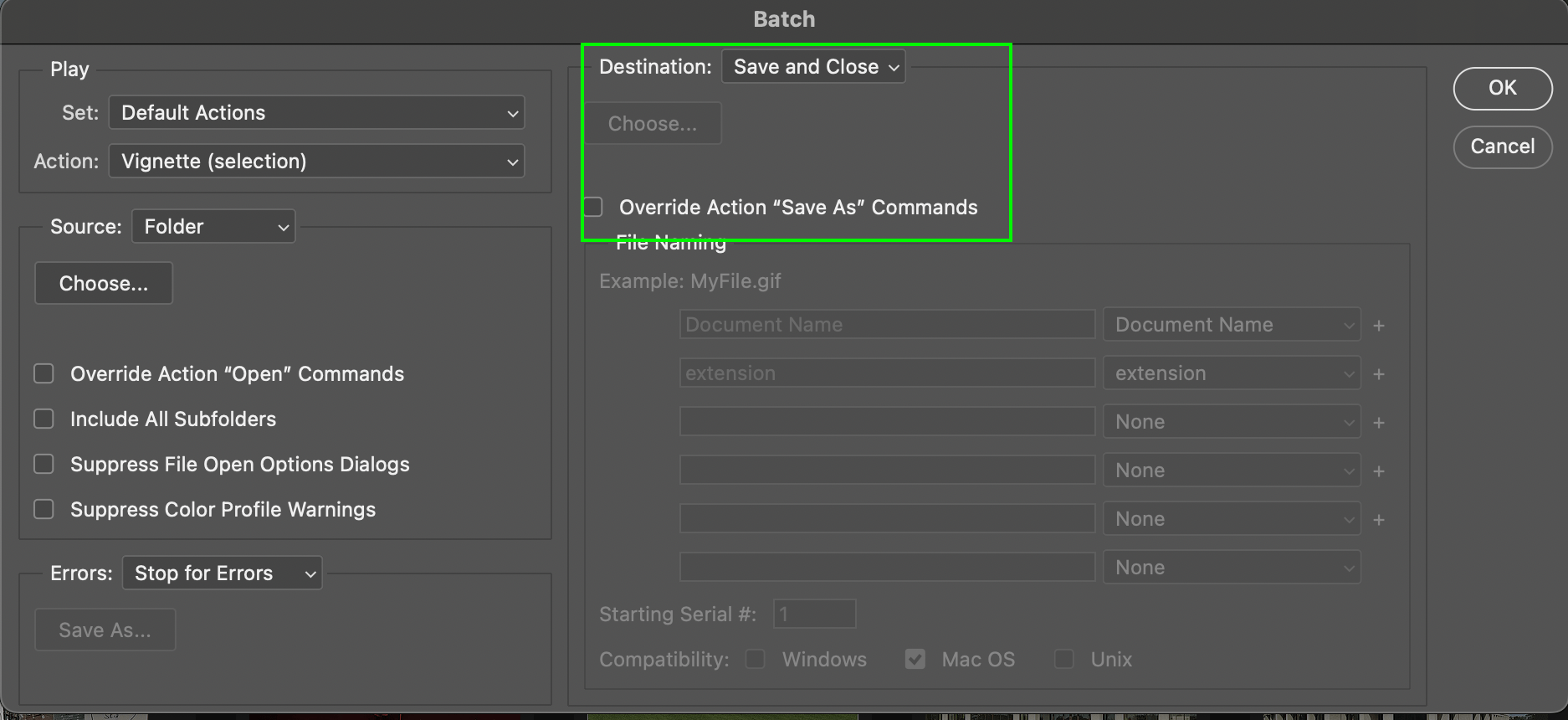 Solved Do not append "copy" to file name NOT working Adobe