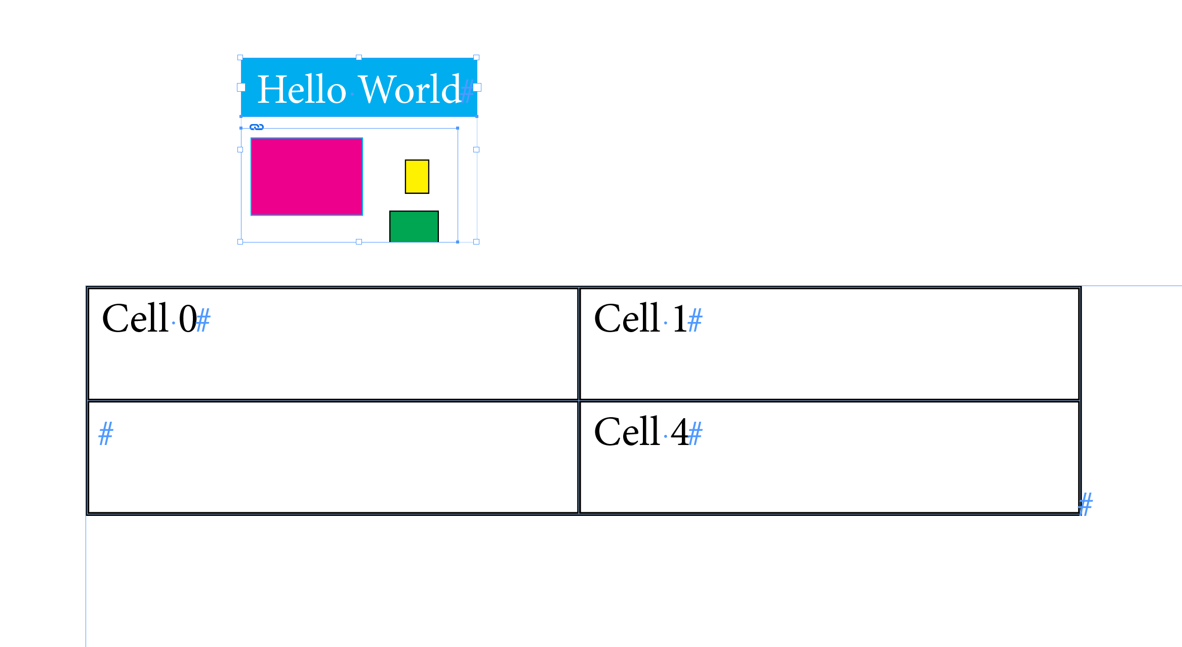 Solved How to insert a group within a table cell using sc... Adobe Support Community 13536333