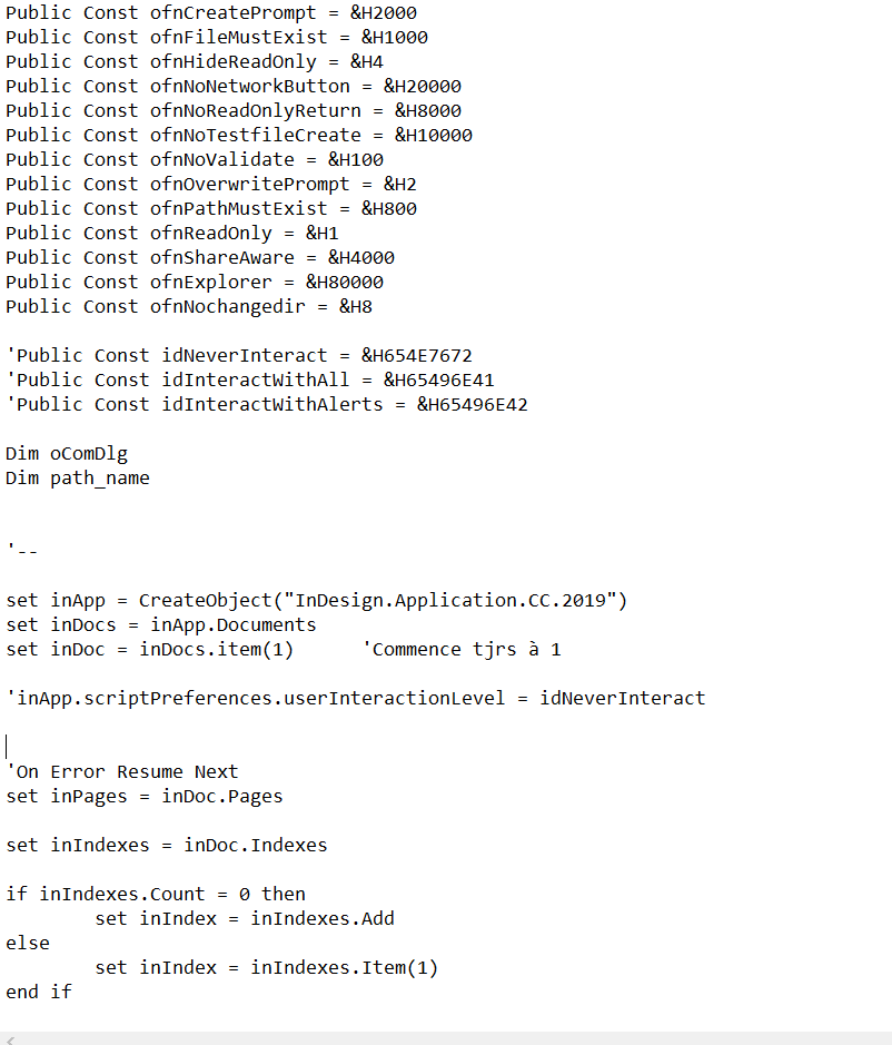 Solved VBscript for index is not working Adobe Support Community 13547630