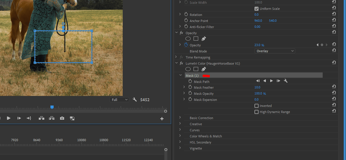 Cannot see blue masking lines in Premiere Pro cc 2... Adobe Community