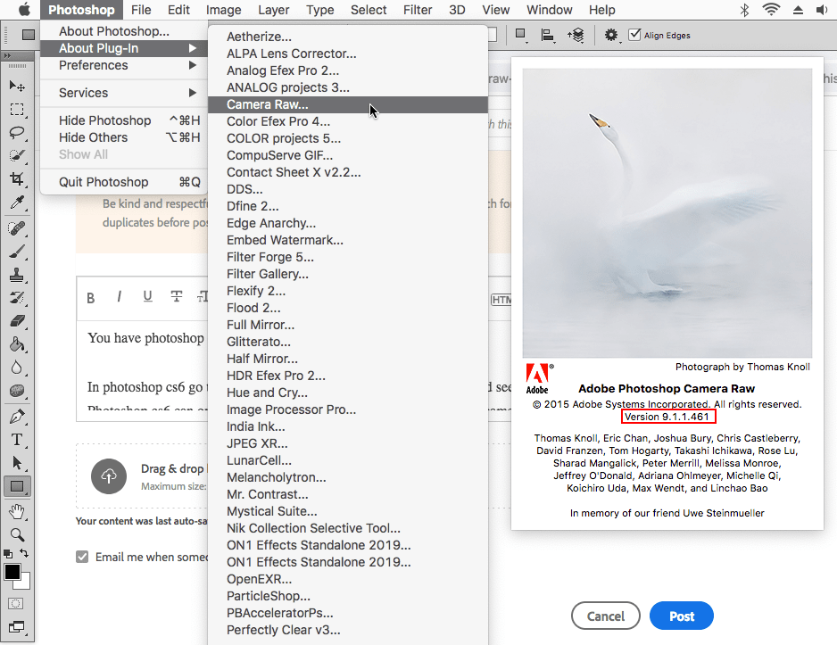 Camera raw 15.2 can't be installed on this disk Adobe Community