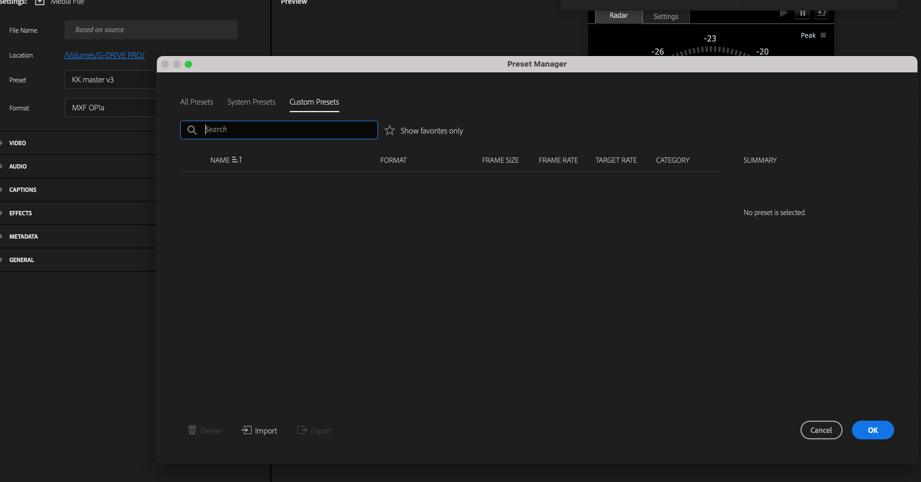 Solved Where are the Premier Pro custom export presets st... Adobe