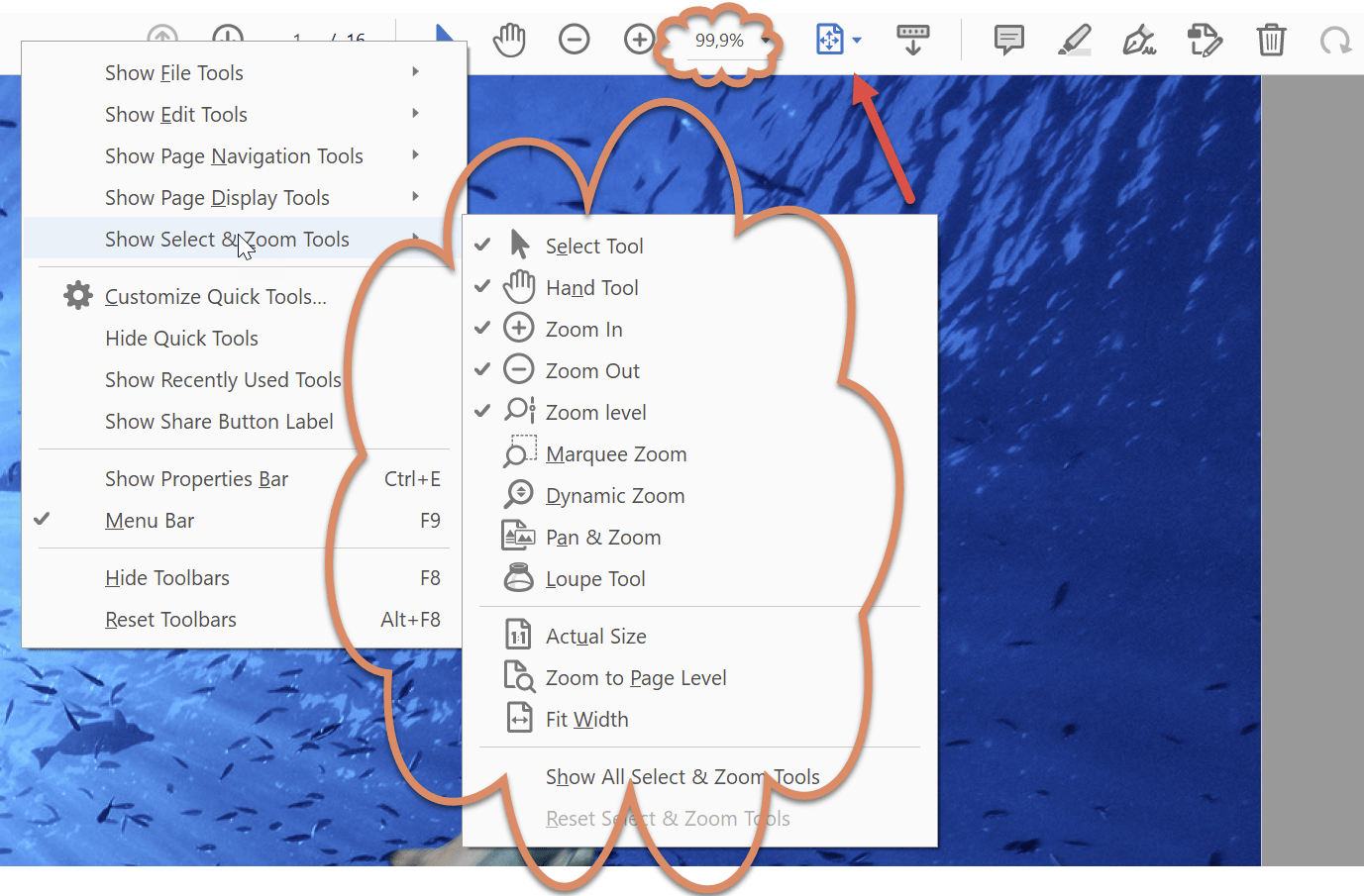 How can I add "Zoom To" to my quick Tools in Acrob... Adobe Community