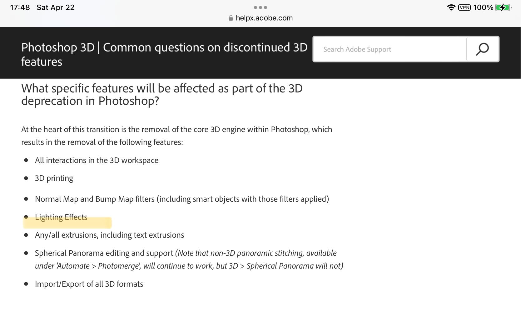 Solved Lighting effects not showing handles so cant move Page 2 Adobe Community 12170541